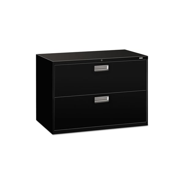 Hon HON, 600 SERIES TWO-DRAWER LATERAL FILE, 42W X 18D X 28H, BLACK 692LP - main